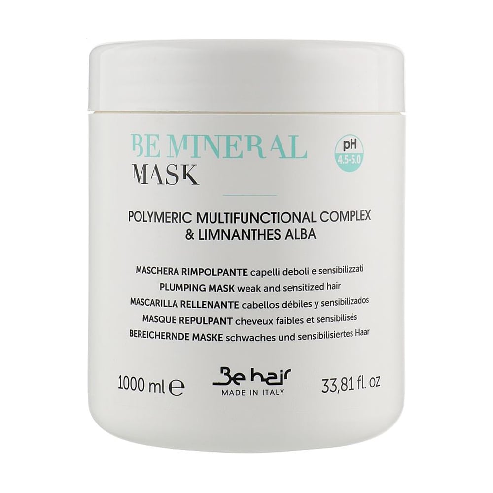 Ущільнювальна маска для волосся Be Hair Be Mineral Plumping Mask з мінералами, 1 л